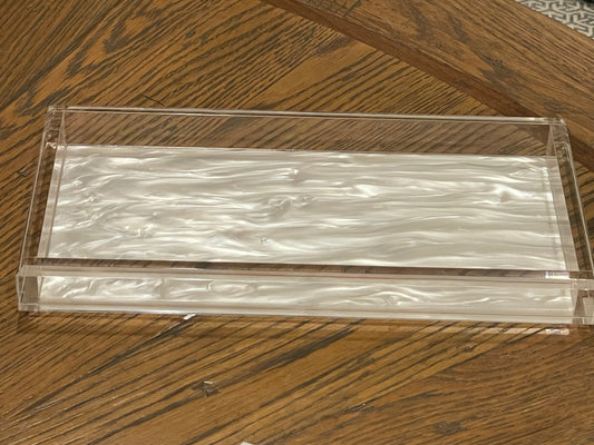 TRAY - SMALL HUDSON PEARL ACRYLIC