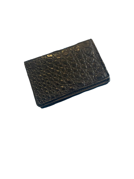 ALLIGATOR CARD CASE BLACK